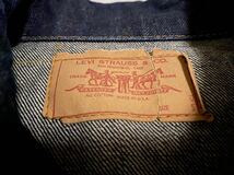 レインボーステッチ 1wash 42 LEVI'S 70505 BIGE 60s ビッグE 70s リーバイス デニム ジャケット ビンテージ 506 71205 557大戦 501 XX 507_画像5