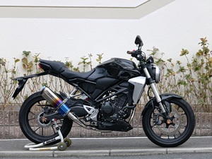 新品 WR’S CB250R(2018～)(2BK-MC52) フルエキ SS-OVAL SUSポリッシュ仕様 焼き色タイプ(チタンシェル) FB1250JM ダブルアールズ マフラー