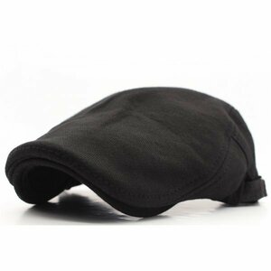 ハンチング帽子 ニット帽子 Knit カジュアル シンプル 綿 キャップ 帽子 56cm～59cmメンズ レディース BK HC15-1