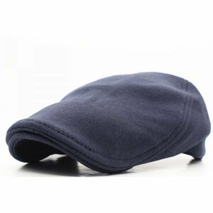 ハンチング帽子 ニット帽子 Knit カジュアル シンプル 綿 キャップ 帽子 56cm～59cmメンズ レディース NV HC18-2