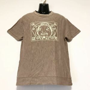 美品☆EVISU YAMANE/エヴィス ヤマネ☆Tシャツ☆ビッグロゴ/半袖/トップス/ジャケット/カモメ/ベージュ/42