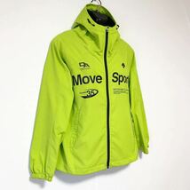 DESCENTE MOVE SPORT/デサントムーブスポーツ☆ウインドブレーカー☆パーカー☆軽量/ストレッチ/ジャケット/ジャージ/グリーン/L_画像2