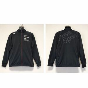 DESCENTE MOVE SPORT/デサントムーブスポーツ☆ドライトランスファー☆ジャージ/トラックジャケット☆ストレッチ/ブラック/L