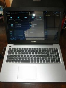 ASUS　ノートPC　X556UA　BIOS動作　INTEL　i5-7200U　4GB　ドライブ無し　液晶割れ　いろいろ難あり　部品取り用