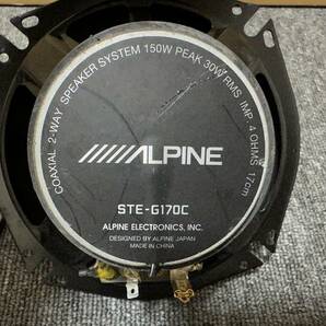 ALPINE STE-G170C アルパイン コアキシャル 17cm スピーカー ドアスピーカー 動作確認済み …の画像5