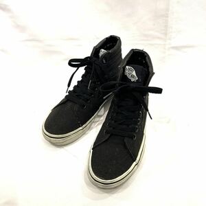 VANS バンズ ヴァンズ Sk8 Hi スケートハイ キャンバス 24cm ハイカット ブラック 黒 スニーカー シューズ 靴