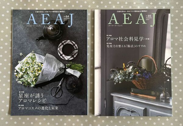 公益社団法人日本アロマ環境協会 AEAJ 機関誌 2冊 No.84 No.85