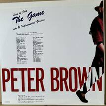 美盤美品【12'】日本盤　PETER BROWN / LOVE IS JUST THE GAME_画像2