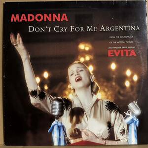 12' 独盤　MADONNA / DON'T CRY FOR ME ARGENTINA