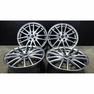 フォレスター等に☆Exceeder/社外アルミホイール17x7J 5穴 114.3 +48 ハブ約73mm 4本SET☆中古 目立つ傷がなく美品☆旭川手渡し可