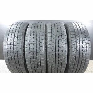 ダンロップ WINTER MAXX WM02 185/65R15 4本SET◎2019年製8分山スタッドレス◎中古 4本に若干のブロックシワあり◎手渡し可◎アクア等に