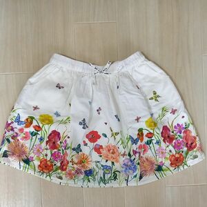 H&M　スカート　花柄　120　ウエストゴム