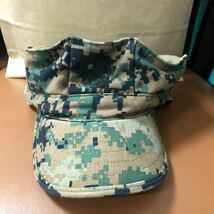 YK-2647 中古品 ミリタリー系 COVER GARRISON MARPAT MARINE サイズ medium 頭周り約54cm 米軍 海兵隊 放出品 キャップ 帽子 USMC_画像2