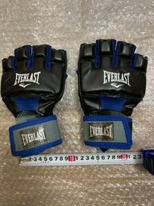 YK-5567 中古品 EVERLAST エバーラスト 格闘技グローブ 表記サイズL-XL #5本指#空手#ボクシング#手袋