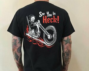 DICE MAGAZINE ダイスマガジン See You in Heck Tシャツ ブラック XL