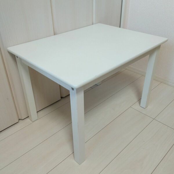 NITORI ニトリ キッズテーブル ① 白/ホワイト 60×45×高さ41cm
