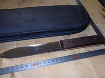 『I06X』加藤清志 作 カスタムナイフ　シースナイフ 最大刃厚：約3mm 少しエッジ部分が打痕_画像5