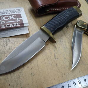 『I15B』BUCK バック ナイフ 2本（2点）まとめてセット シースナイフ 692 110 フォールディングナイフ シースナイフの画像2