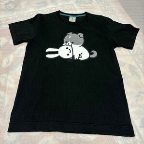 CUNE キューン 半袖　Tシャツ うさぎ　ブラック　　　Sサイズ