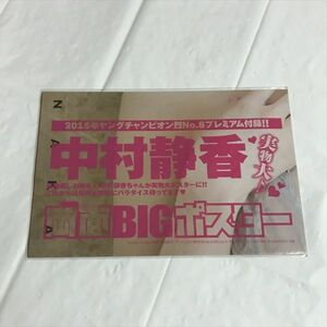 B19023 ◆未開封品 中村静香 ヤングチャンピオン烈 付録　ポスター