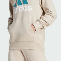 ★アディダス ADIDAS 新品 メンズ エッセンシャルズ フレンチテリー ビッグロゴパーカー ジャケット Lサイズ[IJ8584-L] 二 弐★QWER_画像3