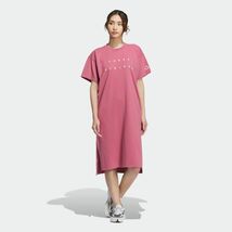 ★アディダス adidas 新品 レディース ワーディング ルーズフィット シングルジャージー ワンピース Lサイズ[IA5251-L] 二 弐★QWER★_画像1