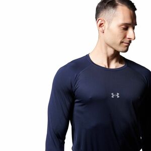 ●送料390円可能商品 アンダーアーマー UNDER ARMOUR 新品 メンズ ロングスリーブ アンダーシャツ 紺[13644694101N-XXL]三 参★QWER