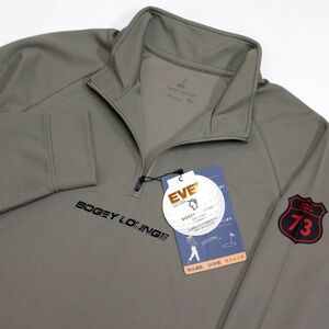 ★ボギーラウンジ ゴルフ EVEN BOGEY LOUNGE GOLF 新品 メンズ 吸水速乾 ハーフジップ 長袖 シャツ [3F101130BG-18-M]一 三 壱★QWER★