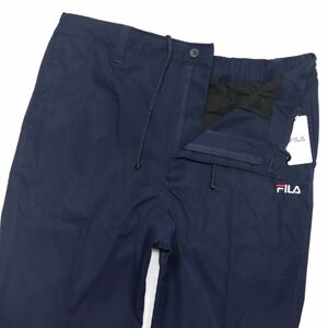 ★フィラ FILA ゴルフ GOLF 新品 メンズ 定番 シンプル ロゴ入り ロング パンツ 紺 ネイビー Mサイズ [FH6159201N-M] 一 四 壱★QWER★