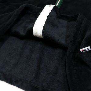 ★フィラ FILA 新品 メンズ 高品質 快適 保温 暖かい 両面 フリース ジャケット アウター 黒 Lサイズ [204116GC-N9-L] 一 二 弐★QWERの画像3