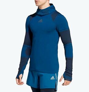 ★アディダス ADIDAS 定価14300円 新品 メンズ 軽量 ストレッチ ランニング プルオーバー トップス ウェア [HN3034-XL] 二 参★QWER