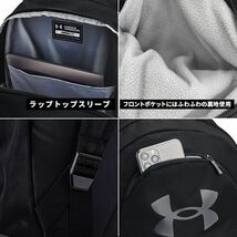 ★アンダーアーマー UNDERARMOUR UA 新品 撥水 収納力 リュックサック バックパック デイパック バッグ 鞄 紺 [13641804101N] 六★QWER★_画像5