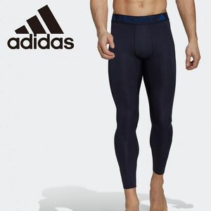 ●送料390円可能商品 アディダス adidas メンズ テックフィット トレーニング ロングタイツ タイツ レギンス 紺 [HD3522-XL] 四 参★QWER