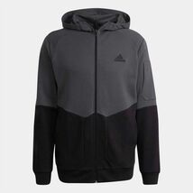 ★アディダス ADIDAS 新品 メンズ ESSENTIALS4GAMEDAY スウェット フルジップパーカー ジャケット Mサイズ[HE1807-M] 二 壱★QWER_画像4