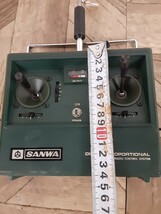 乗り物①】SANWA DIGITAL PROPORTIONAL RADIO CONTROL SYSTEM プロポ　BAND 40B　40.695MHz　動作未確認・ジャンク扱い 現状_画像5