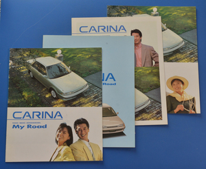 [TA15-10] Toyota Carina my road super load AT170 TOYOTA CARINA 1989 year 12 month with price list . catalog 4 pcs. 