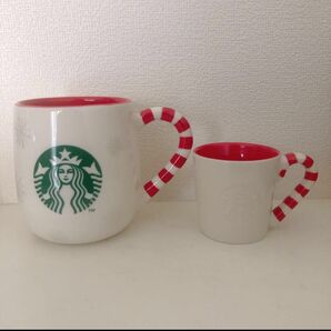 スタバ　キャンディケーン　マグカップ　デミタスカップ　2点セット スターバックス STARBUCKS ロゴマグ