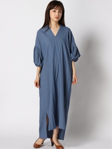 * Spick & Span V neck dry rayon sleeve volume One-piece beautiful goods *