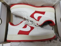 1000円～未使用 ナイキ NIKE AIR FORCE 1 '07 SAIL-UNIVERSITY RED-COCONUT MILK エアフォース FN7439-133 スニーカー 30㎝_画像8