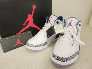 1000円～未使用 ナイキ NIKE AIR JORDAN 3 RETRO 2011 エアジョーダン 136064-104　スニーカー 27㎝