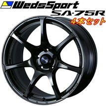 WedsSport SA-75R ホイール4本 ハイパーブラッククリアII 7.5-18インチ 5穴/PCD114.3 インセット+45_画像1