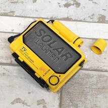 SONY SOLAR WALKMAN ソーラー ウォークマン WM-F107 レトロ イエロー ジャンク_画像4