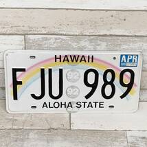 HAWAII ハワイ ナンバープレート ALOHA STATE 1995_画像1