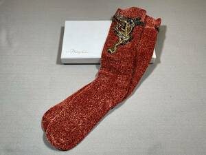 Новая неиспользуемая коробка с коробкой 3.1 -го спиртика Lim Visue Decorative Mall Socks s Orange Orange Brown