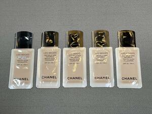 新品 未使用 CHANEL シャネル レ ベージュ タン ベル ミン 20 サンプル 5個セット リキッド ファンデーション