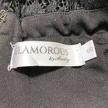 1円 ドレス GLAMOROUS by Andy ミニドレス S 黒 カラードレス キャバドレ 発表会 イベント　中古２４７９_画像9