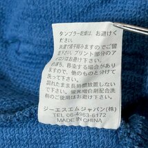 (^w^)b BILLABONG ビラボン 英字 総柄 千鳥柄 スウェット ジップアップ パーカー ジャケット 羽織 ロゴ 刺繍 サーフィン ブルー M 8283EE_画像10