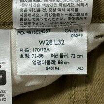 (^w^)b Levi's STRAUSS & CO リーバイス ワーク ストレッチ パンツ ボトムス 白タブ ジッパーフライ コットン ツイル ブラウン W28 8247EE_画像10