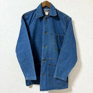 (^w^)b USA製 BIG SMITH ビッグスミス 80s 90s ヴィンテージ デニム ジャケット シャツ コート シンプル カジュアル 濃紺 ブルー S 8229EE