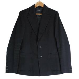 * superior article France made * A.P.C. APC A.P.C. cotton tailored jacket black black lady's 36 S * free shipping * 2954B0